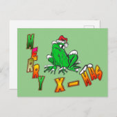 Weihnachtsfrohe Weihnachtskruste.Postcard Postkarte (Vorne/Hinten)