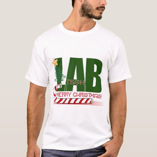 WEIHNACHTSfröhliches LABOR - LABRADOR TECH T-Shirt (Vorderseite)