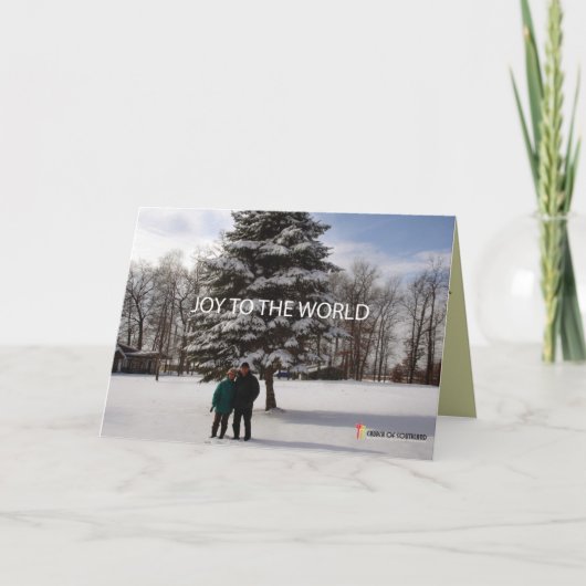 Weihnachtsfront Feiertagskarte (Vorderseite)