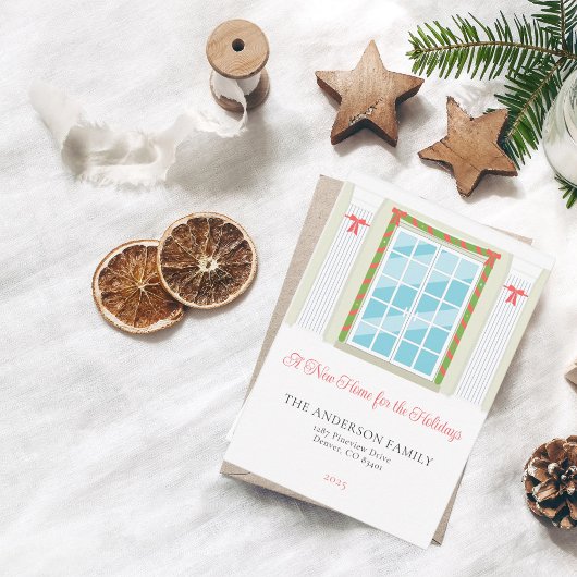 Weihnachtsfront Neue Zuhause für die Weihnachtskar Einladung