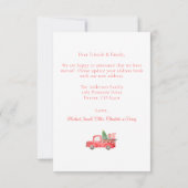 Weihnachtsfront Neue Zuhause für die Weihnachtskar Einladung (Rückseite)