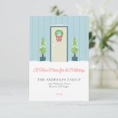 Weihnachtsfront Neue Zuhause Moving Ankündigung (Stehend Vorderseite)