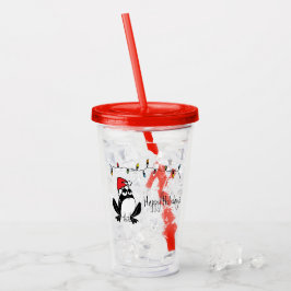 Weihnachtsfrosch Acryltrinkbecher