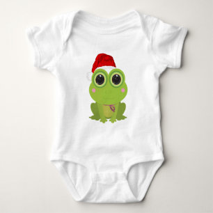 Weihnachtsfrosch Baby Strampler