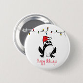 Weihnachtsfrosch Button (Vorne & Hinten)