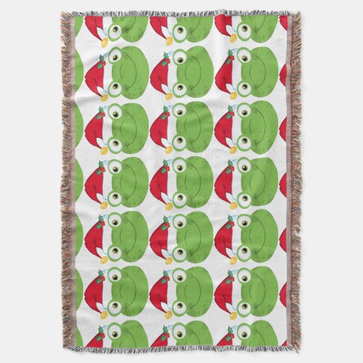 Weihnachtsfrosch Decke (Vorderseite Vertikal)