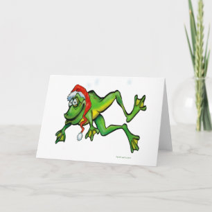 Weihnachtsfrosch Feiertagskarte