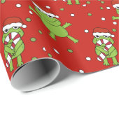 Weihnachtsfrosch Geschenkpapier (Rolleneckpunkt)