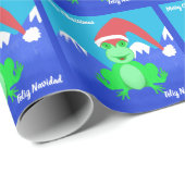 Weihnachtsfrosch Geschenkpapier (Rolleneckpunkt)
