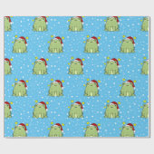 Weihnachtsfrosch Geschenkpapier (Flach)