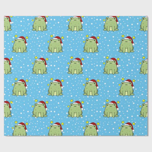 Weihnachtsfrosch Geschenkpapier (Flach)