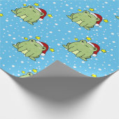 Weihnachtsfrosch Geschenkpapier (Ecke)