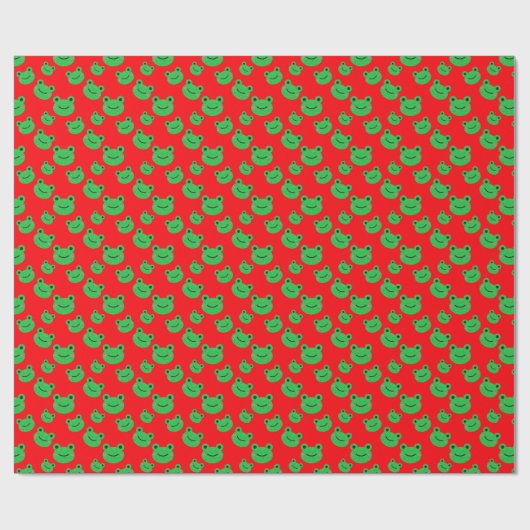 Weihnachtsfrosch Geschenkpapier (Flach)