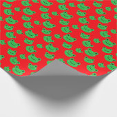 Weihnachtsfrosch Geschenkpapier (Ecke)