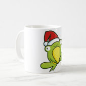 Weihnachtsfrosch Kaffeetasse (Vorderseite Links)