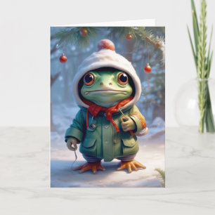 Weihnachtsfrosch Karte