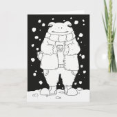Weihnachtsfrosch Karte (Vorderseite)