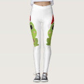 Weihnachtsfrosch Leggings (Vorderseite)
