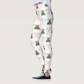 Weihnachtsfrosch mit Candy Canes Leggings (Links)