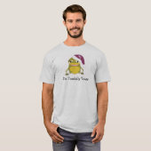Weihnachtsfrosch mit Sprichwort T-Shirt (Vorne ganz)