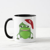 Weihnachtsfrosch mit Sprichwort Tasse (Links)