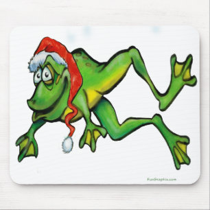 Weihnachtsfrosch Mousepad
