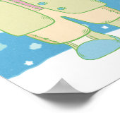 Weihnachtsfrosch Poster (Ecke)