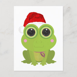 Weihnachtsfrosch Postkarte