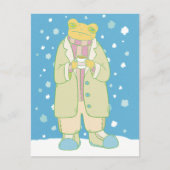 Weihnachtsfrosch Postkarte (Vorderseite)