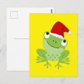 Weihnachtsfrosch Postkarte (Vorne/Hinten)