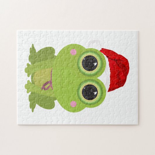 Weihnachtsfrosch Puzzle (Horizontal)