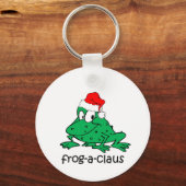 Weihnachtsfrosch Schlüsselanhänger (Vorderseite)