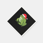 Weihnachtsfrosch Serviette (Ecke)