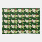 Weihnachtsfrosch Tassen-Küchentuch Küchentuch (Horizontal)