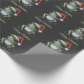 Weihnachtsfrosch Vintag Viktorianisch Geschenkpapier (Ecke)