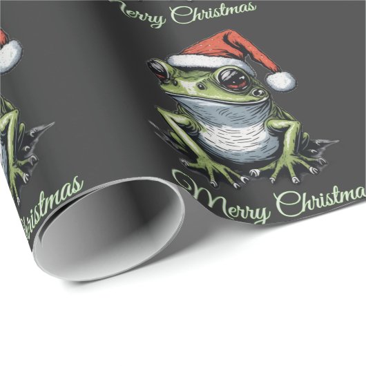 Weihnachtsfrosch Vintag Viktorianisch Geschenkpapier (Rolleneckpunkt)