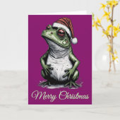 Weihnachtsfrosch Vintag Viktorianisch Karte (Gelbe Blume)