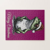 Weihnachtsfrosch Vintag Viktorianisch Puzzle (Horizontal)