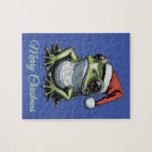 Weihnachtsfrosch Vintag Viktorianisch Puzzle (Horizontal)