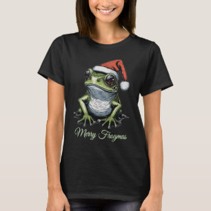 Weihnachtsfrosch Vintag Viktorianisch T-Shirt
