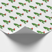 Weihnachtsfrösche Geschenkpapier (Ecke)