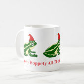 Weihnachtsfrösche-Tasse Kaffeetasse (Vorderseite Links)