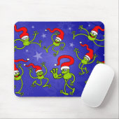 Weihnachtsfroschspringen, -tanzen und -feiernd! mousepad (Mit Mouse)