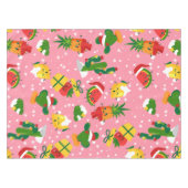 Weihnachtsfrucht Erdbeere Wassermelone Zitrone Tischdecke (Vorderseite (Horizontal))
