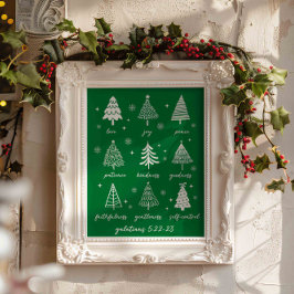 Weihnachtsfrüchte Der Geist Galatians Bible Verse Poster