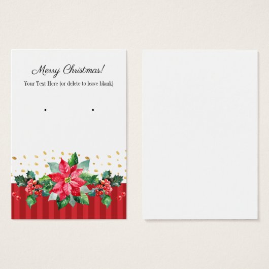 Weihnachtsfrühlingskarten (Vorne & Hinten)