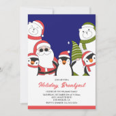 Weihnachtsfrühstück Einladung Cool Santa Bar (Vorderseite)