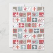 Weihnachtsfrühstück Einladung Niedliche Geschenke  (Rückseite)