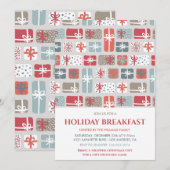 Weihnachtsfrühstück Einladung Niedliche Geschenke  (Vorne/Hinten)