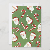 Weihnachtsfrühstück Einladung Santa Barley Zucker (Rückseite)